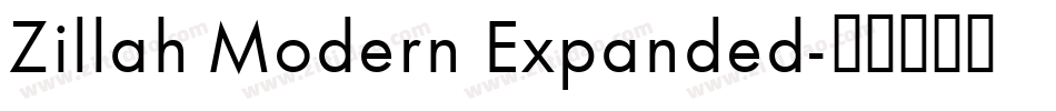 Zillah Modern Expanded字体转换
